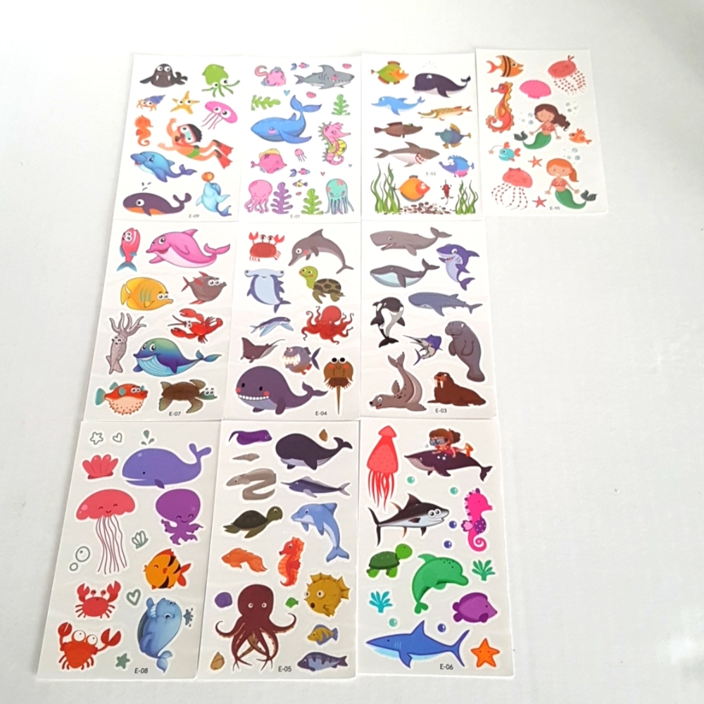 Tatoos 10 Pages of Temporary Tattos